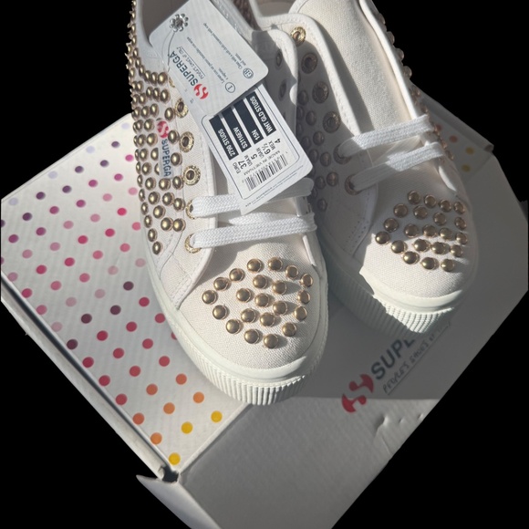 NWT Superga Platform Studded Shoes - Picture 3 of 4